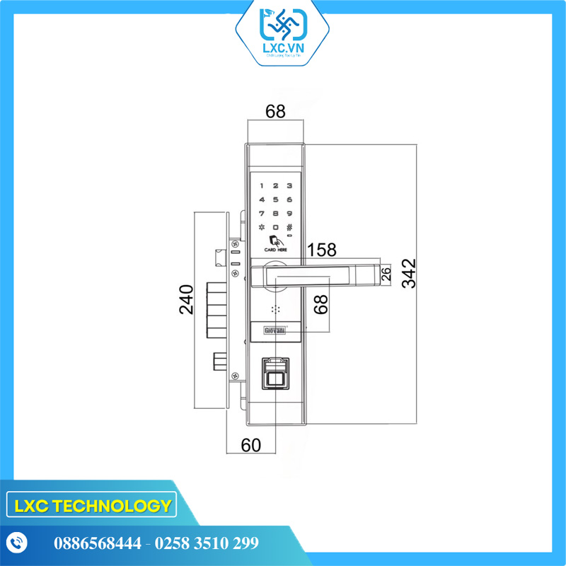 KHÓA THÔNG MINH GIOVANI APP WIFI GSL-118C87GG